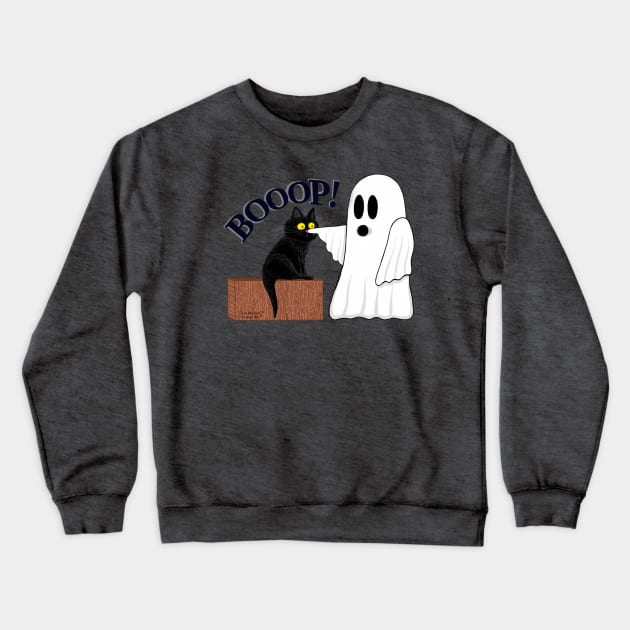 Ghost Booop Crewneck Sweatshirt by Free As The Wind Creations